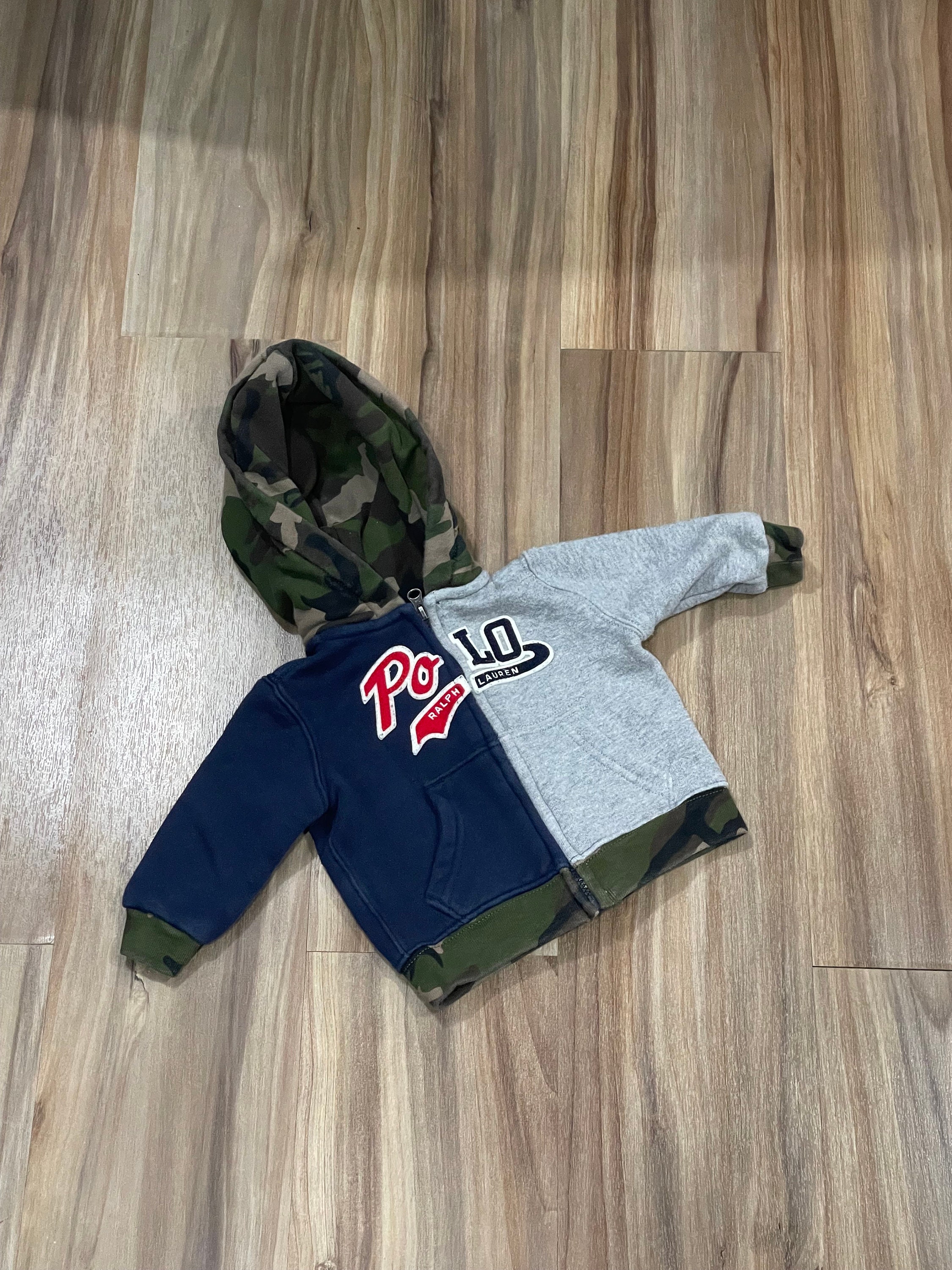 6M Vintage 00s Ralph Lauren Polo Zip up Hooded Sweatshirt