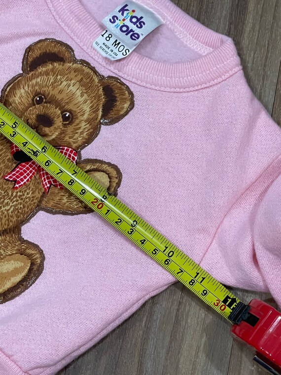 18M Vintage 90s Kids Teddy Bear Crewneck Sweatshi… - image 4