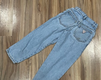 kids vintage GUESS パンツ 12M Sz 6Y Vintage 90s Kids Guess Denim Cotton Jeans Medium Wash Blue