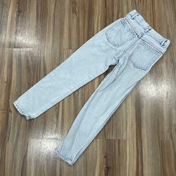 Vintage 90s Kids Denim Cotton Jeans Light Wash Bl… - image 2