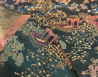 Chemin de table asiatique, en brocard de soie, décoration de table asiatique, Chinoiserie Table Runner, cadeau, by SilkyShopDesign