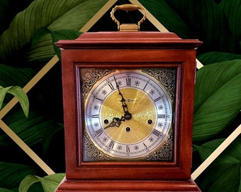 Howard Miller Premium 5 Jewel Graham Bracket Westminster Chime Tabletop Clock Model 613-182