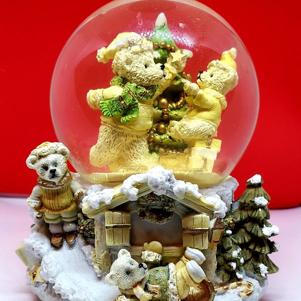 Snow Globe Music Box Etsy