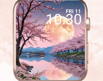Apple - LOVE&#39;s shop Set of 2 Pink Leopard Apple Watch Wallpaper, Leopard Apple