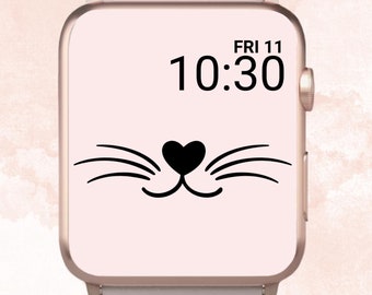 Adorable Apple Watch Wallpaper, Bunny Apple Watch Face, Cat Apple Watch Wallpaper, Pet Lover Apple Watch Wallpaper, Cute Apple Watch Face