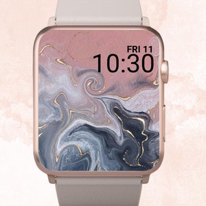 Gold Swirl Apple Watch Wallpaper, Ästhetische Apple Watch Wallpaper, Stein Apple Watch Hintergrund, Marmor Apple Watch Wallpaper Edelstein