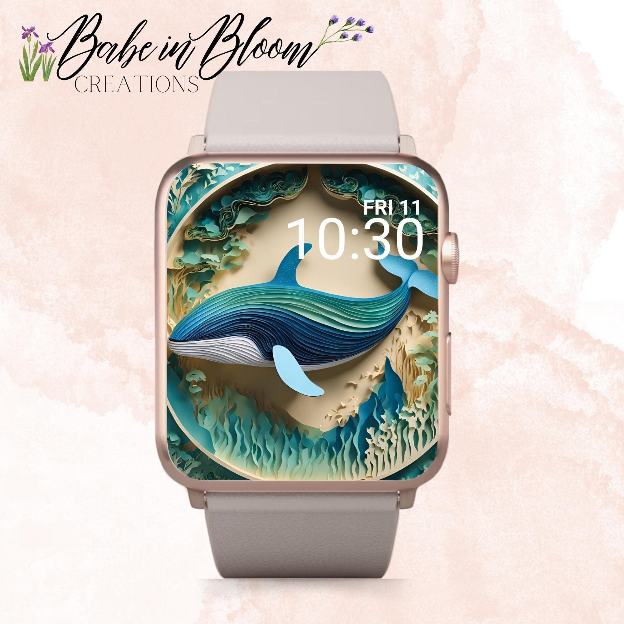 LADIES NEW wrist wallet watch \'Whale of a Time\' Whale Watch Women - Etsy main image 4