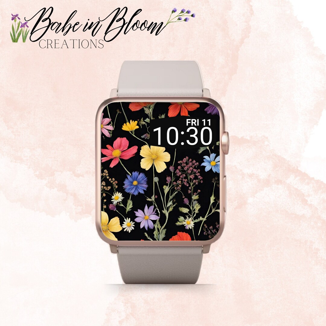 Wildflower Apple Watch Wallpaper, Wildflower Apple Watch Face, Floral