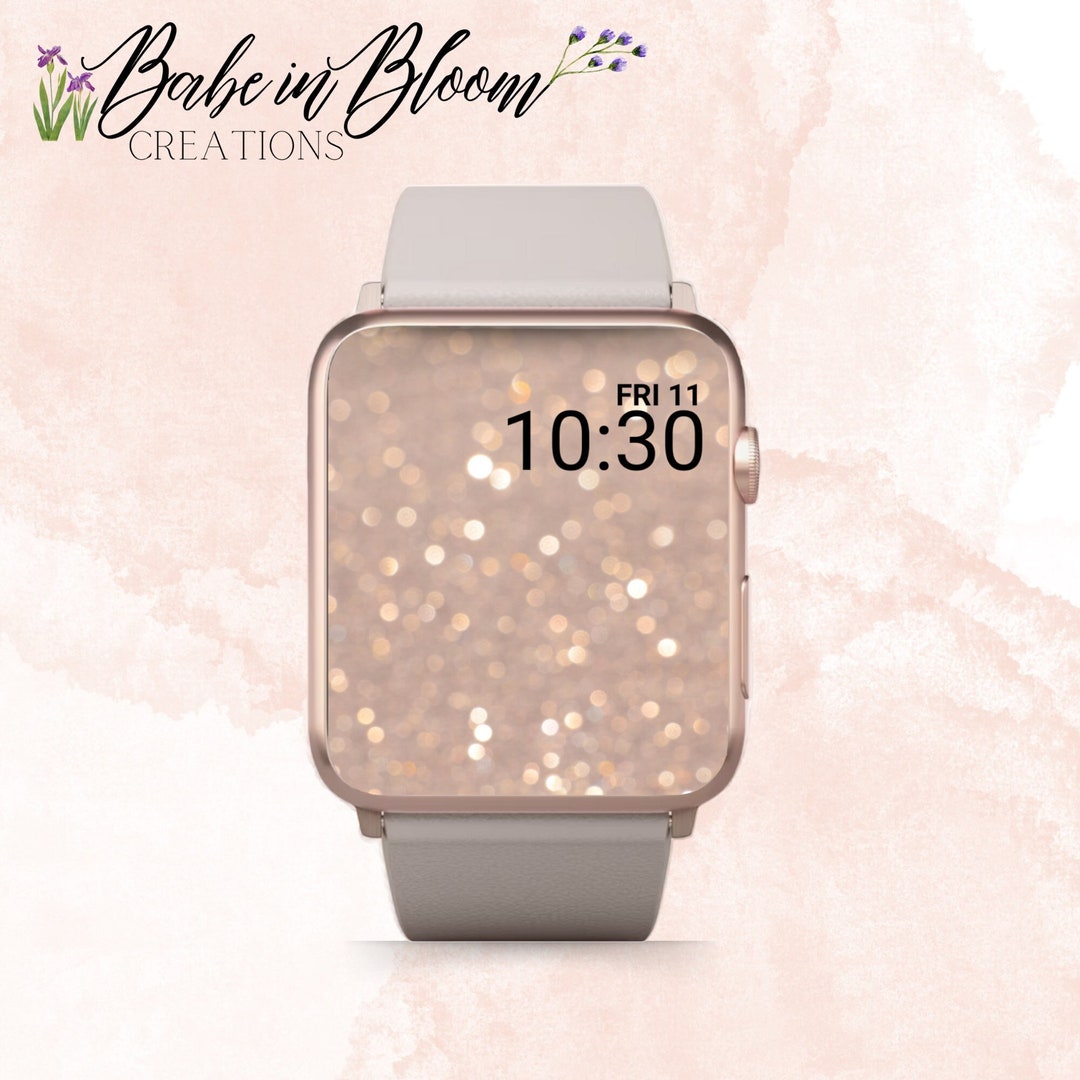 Gold Glitter Apple Watch Wallpaper Gold Glitter Apple Watch Etsy