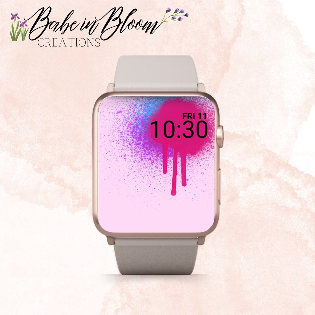 Spray Paint Apple Watch Wallpaper, Spray Paint Apple Watch Face, Paint Apple Watch Wallpaper