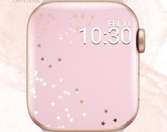 Funkelnde Sterne Apple Watch Hintergrundbild, Funkelnde Sterne Apple Watch Zifferblatt, Glitzernde Apple Watch Hintergrundbild, Glitzernde Apple Watch Hintergrundbild Glamouröse Sterne