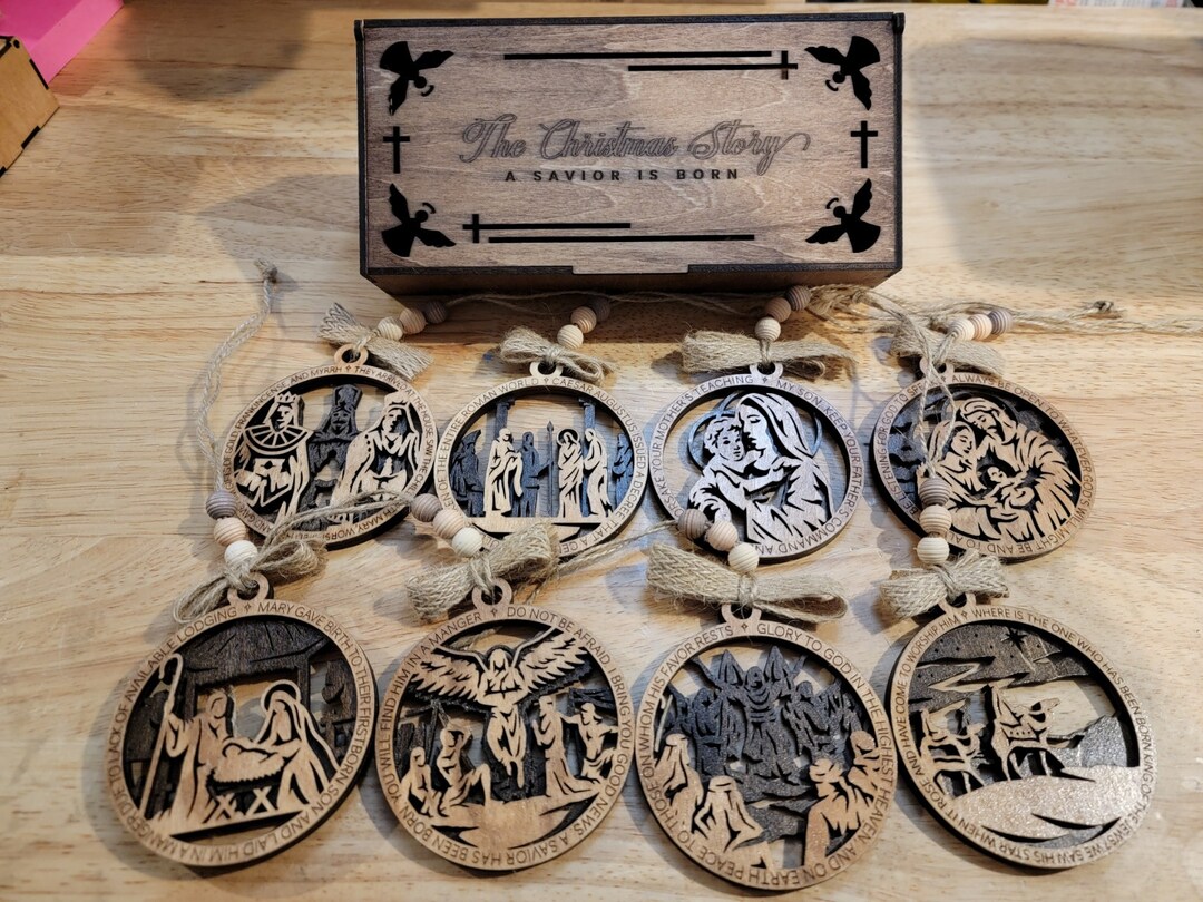 The Christmas Story Ornament Set Laser Cut Etsy