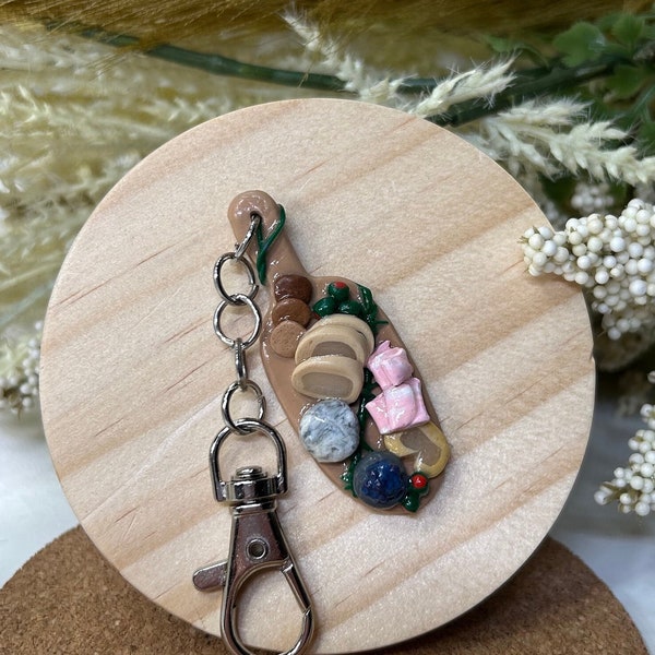 Charcuterie board inspired Keychain