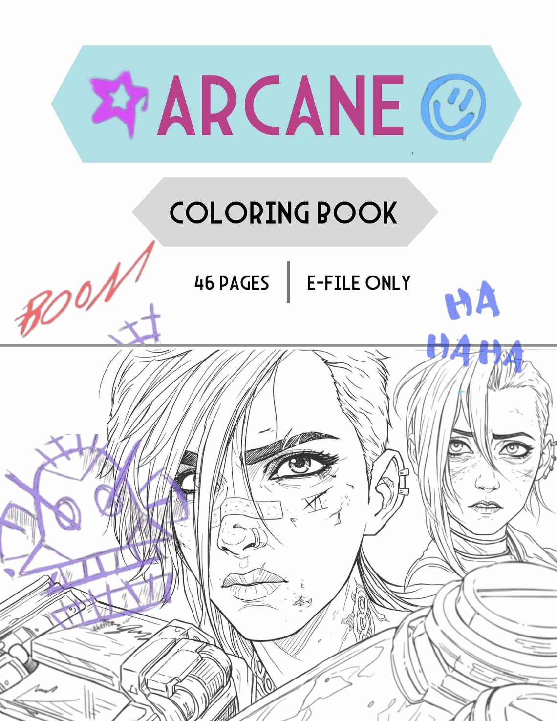 Arcane Coloring Book - Etsy