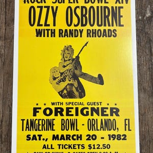Concert Posters Rock Music Memorabilia - Ozzy Osbourne - Jimmy Buffett  Vintage Reproduction -Wall Decor-Parrothead Heavy Metal Gift Vintage