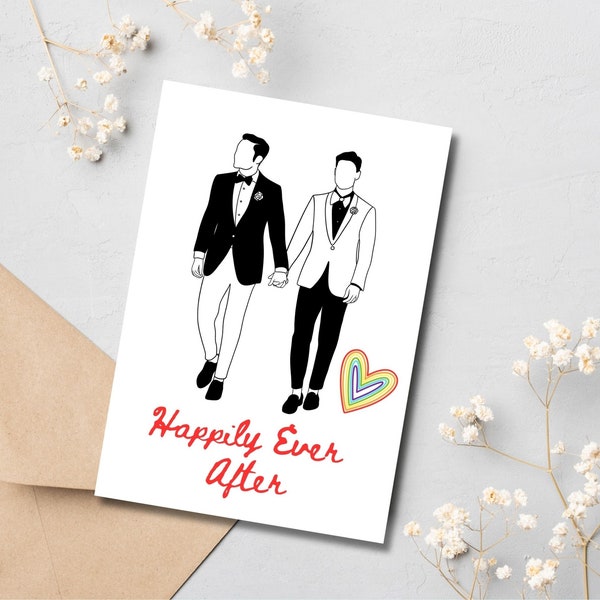 Printable Gay Wedding Card