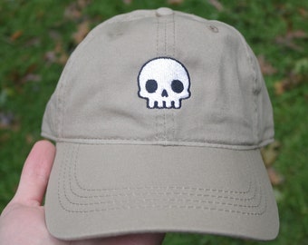 Halloween Skull Hat - Halloween Embroidered Dad Hat