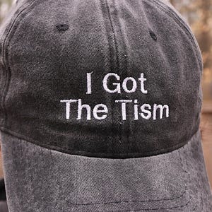 I Got The Tism Autistic Neurodivergent Embroidered Dad Hat Personalized Autism Gift for Neurodivergent