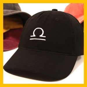 Astrology Libra Zodiac Gift For Her Embroidered Dad Hat Libra Sign Astrology Hat For Girlfriend