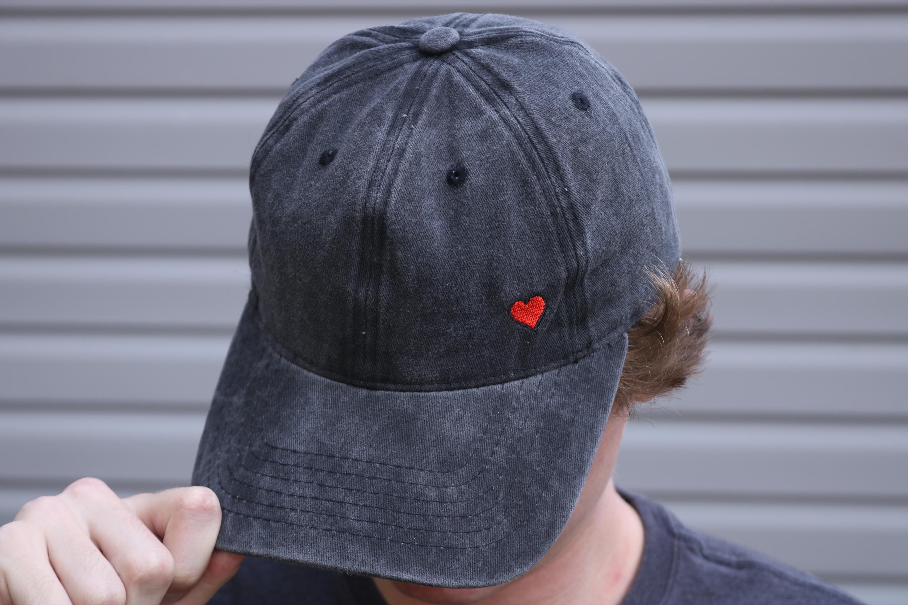 Red Heart Hat - Etsy