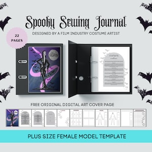 Plus Size Printable Sewing Journal | Sewing Planner | PDF Download |Average Size Female Template | Pattern Organizer | Digital File |