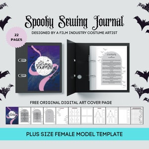 Plus Size Printable Sewing Journal | Sewing Planner | PDF Download |Average Size Female Template | Pattern Organizer | Digital File |