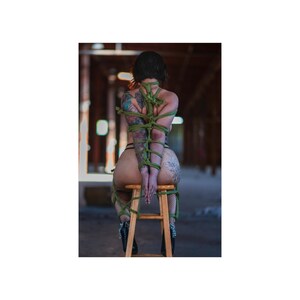 Premium Rose Tie Shibari Poster