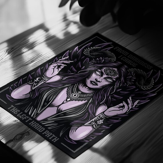Lilith Art Print: Gothic Occult Dark Goddess Wall Decor - Etsy