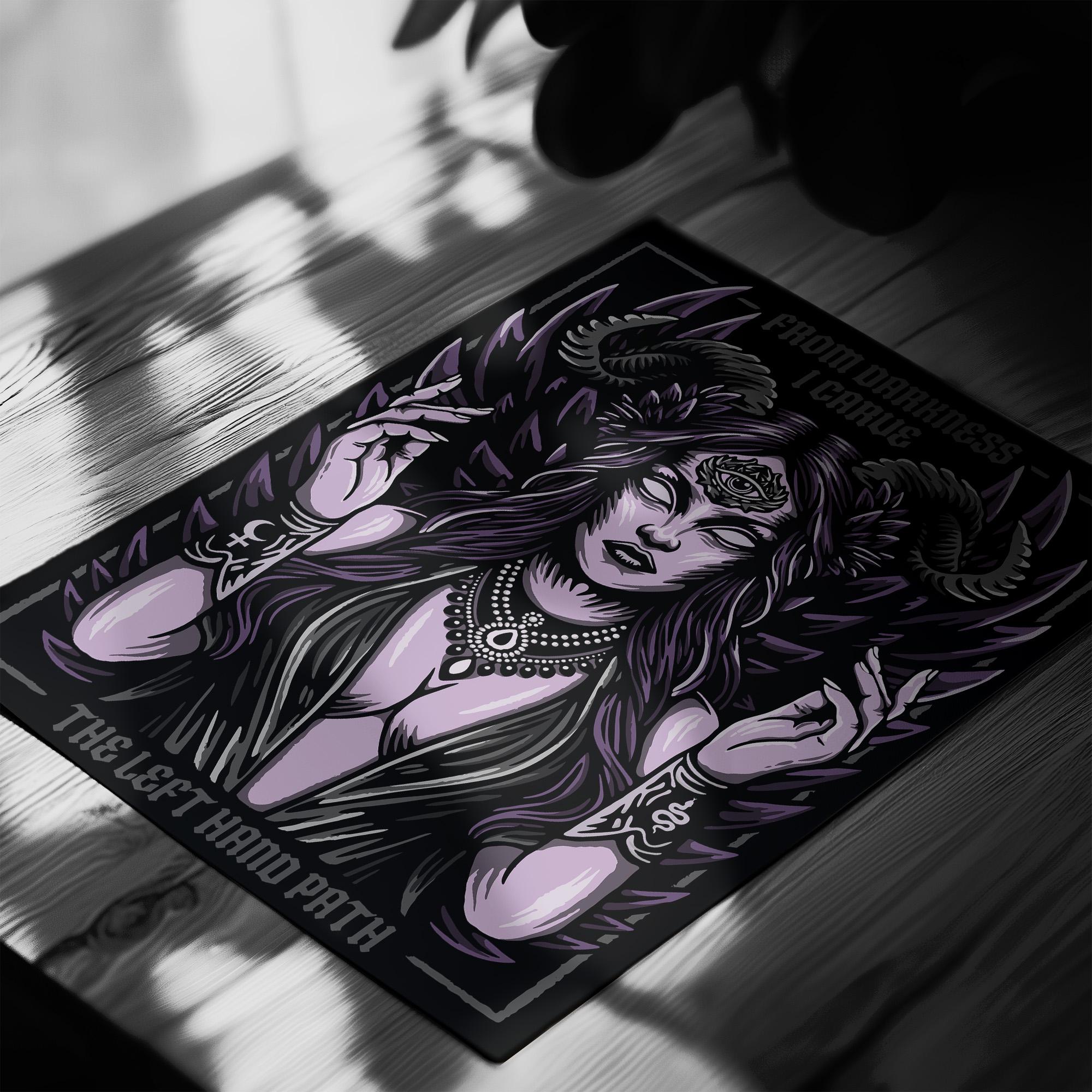 Lilith Art Print: Gothic Occult Dark Goddess Wall Decor - Etsy