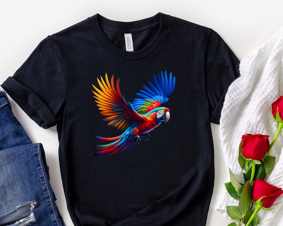 Macaw Parrot Shirt Macaw Gift Parrot Lover Tshirt Tropical Bird