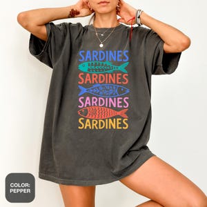 Sardines Shirt Comfort Colors La Dolce Vita Tin Fish Baby Shirt Mermaidcore Tinned Fish Shirt Italian Tomato Girl Summer Old Money Aesthetic