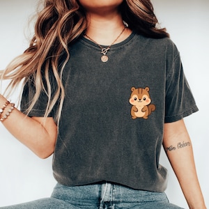 Cute Pocket Squirrel Shirt, My Spirit Animal Tshirt, Animal Lover Gift, Pocket Pet Squirrel, Adorable Birthday Gift,Playful Cartoon Squirrel