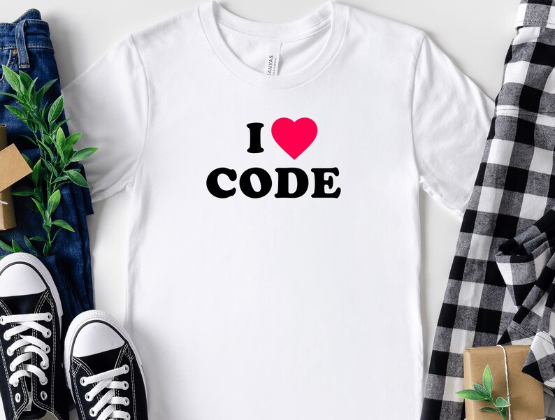 I Love Code Shirt Computer Code Programmer Gift For Coder Funny Coding Shirt Girl Coder Birthday Gift Software Engineer Programming Tshirt