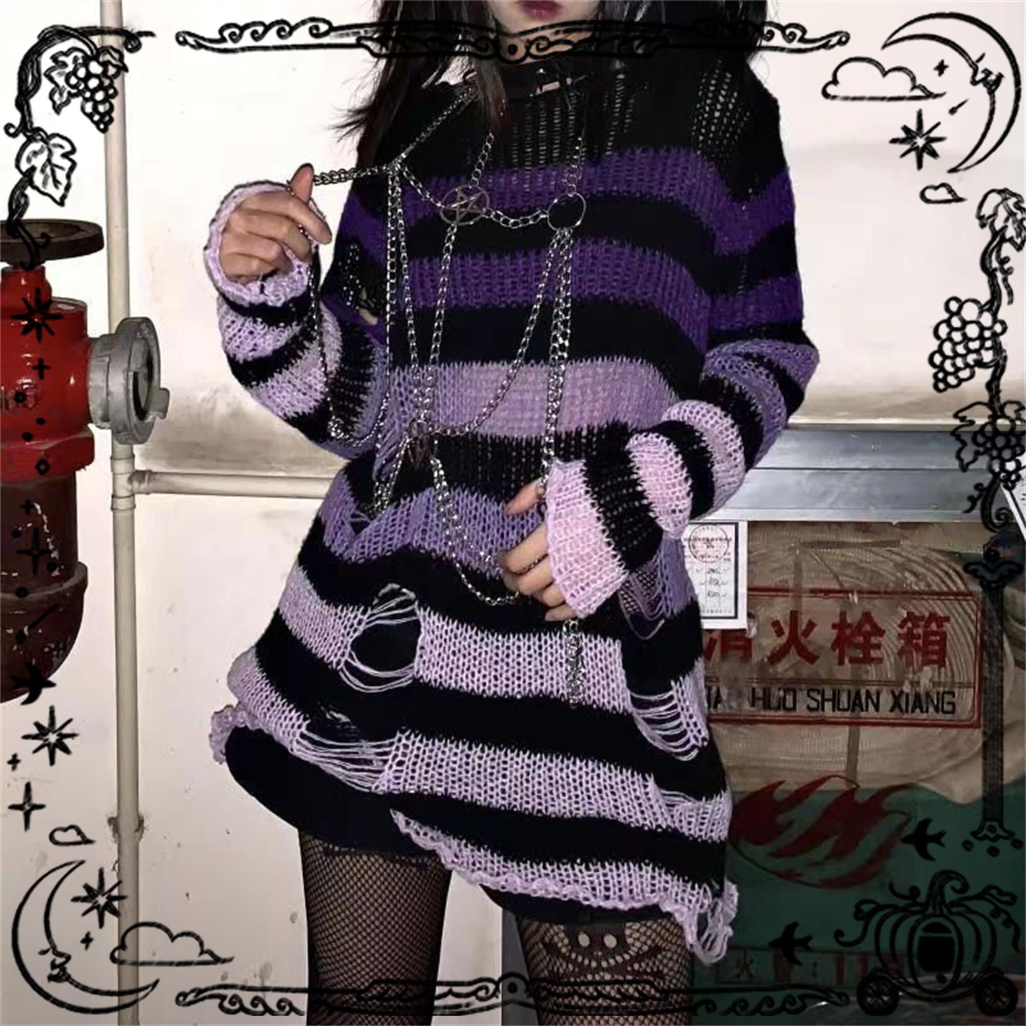 Health Goth  Belted Sweater