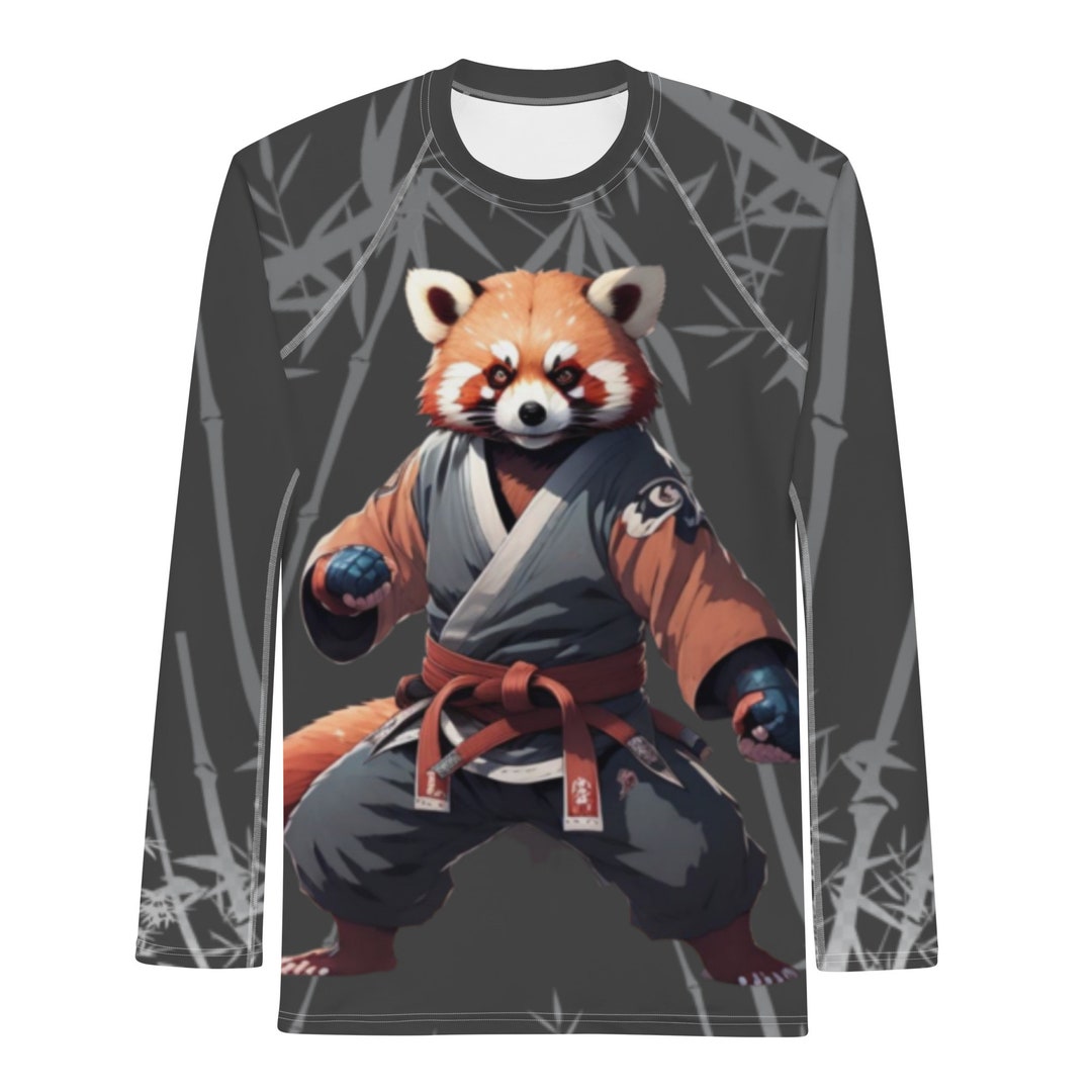 BJJ Unisex Red Panda Rash Guard - Etsy