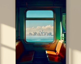 New York City Art - Subway NYC Poster | Framed or Print