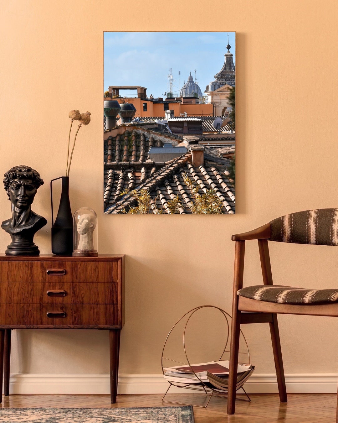 Wall Hanging Photo for Printing. Photo Poster of Rome Roof Etsy
