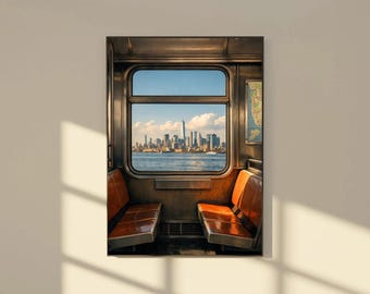 New York subway wall decor | Manhattan Print | Office Wall Decor | New York Photo