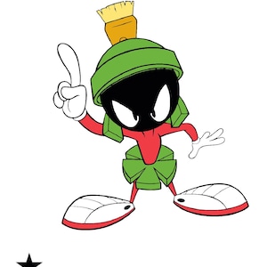 cartoon looney toons martin the martian cake design immagini vettoriali png per stencil in 7 passi stampa arte digitale aerografo pittura