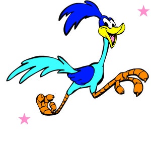 cartoon road runner beep beep looney toons png file for stencil in 7 steps digital art airbrush painting spray paint sublimation