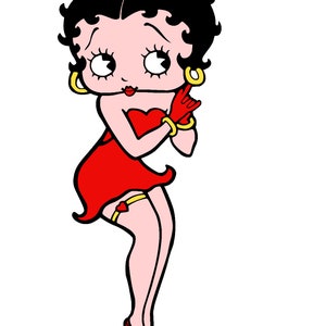 cartoon cake design betty boop immagini vettoriali png per stencil in 6 passi stampa arte digitale aerografo sublimazione pitturra spray