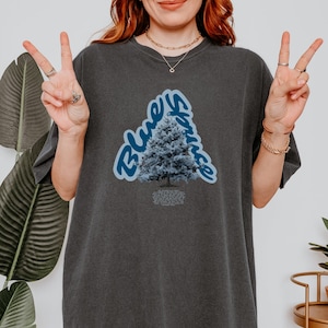 Blue Spruce Tree Shirt ~ Nature Shirt, , Forest Tree Tee, Camping Shirt, Pine Tree Shirt, Tree Tee,  Tee,