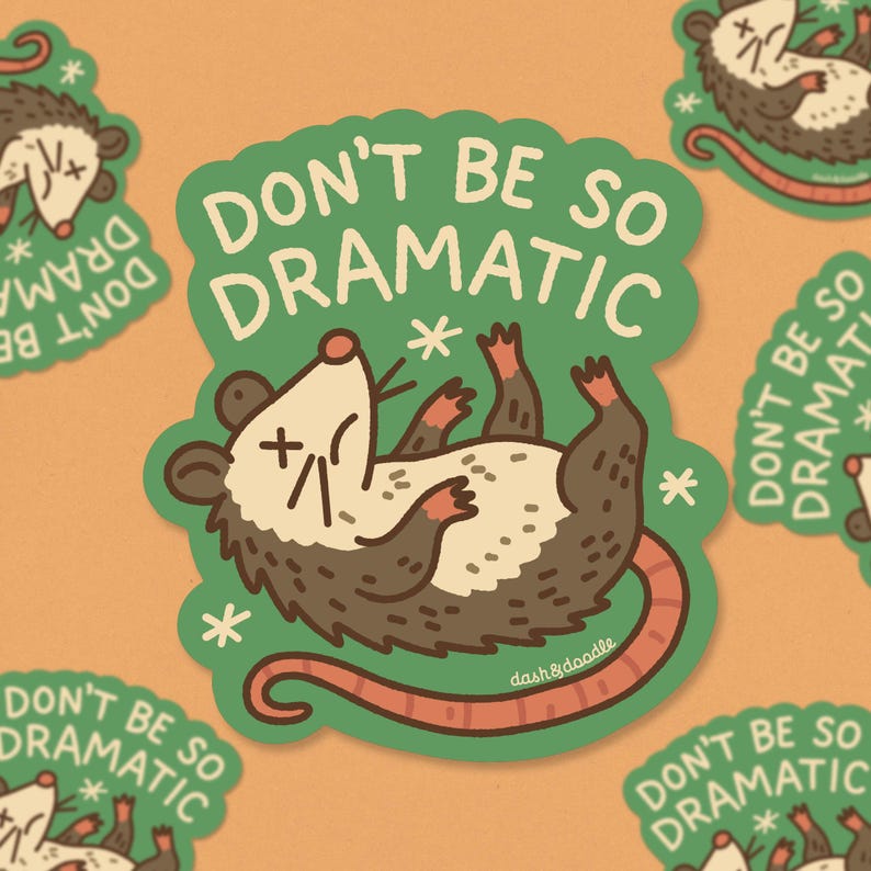 Funny Possum Sticker: Sarcastic Animal Vinyl Laptop Decal - Etsy