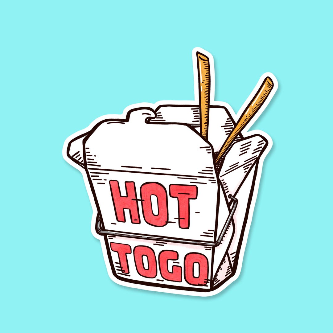 HOT TO GO Sticker, Pop Music Sticker, Funny Food Sticker, Tumbler ...