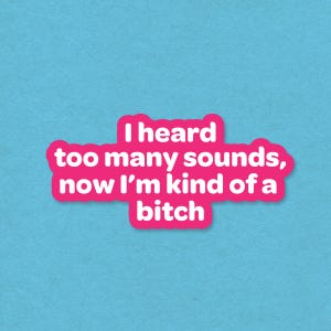 Funny Overstimulated Vinyl Sticker, Sarcastic Mental Health Decal image 1