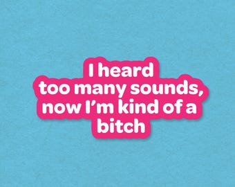 Funny Overstimulated Vinyl Sticker, Sarcastic Mental Health Decal