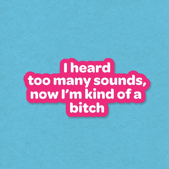 Funny Overstimulated Vinyl Sticker, Sarcastic Mental Health Decal