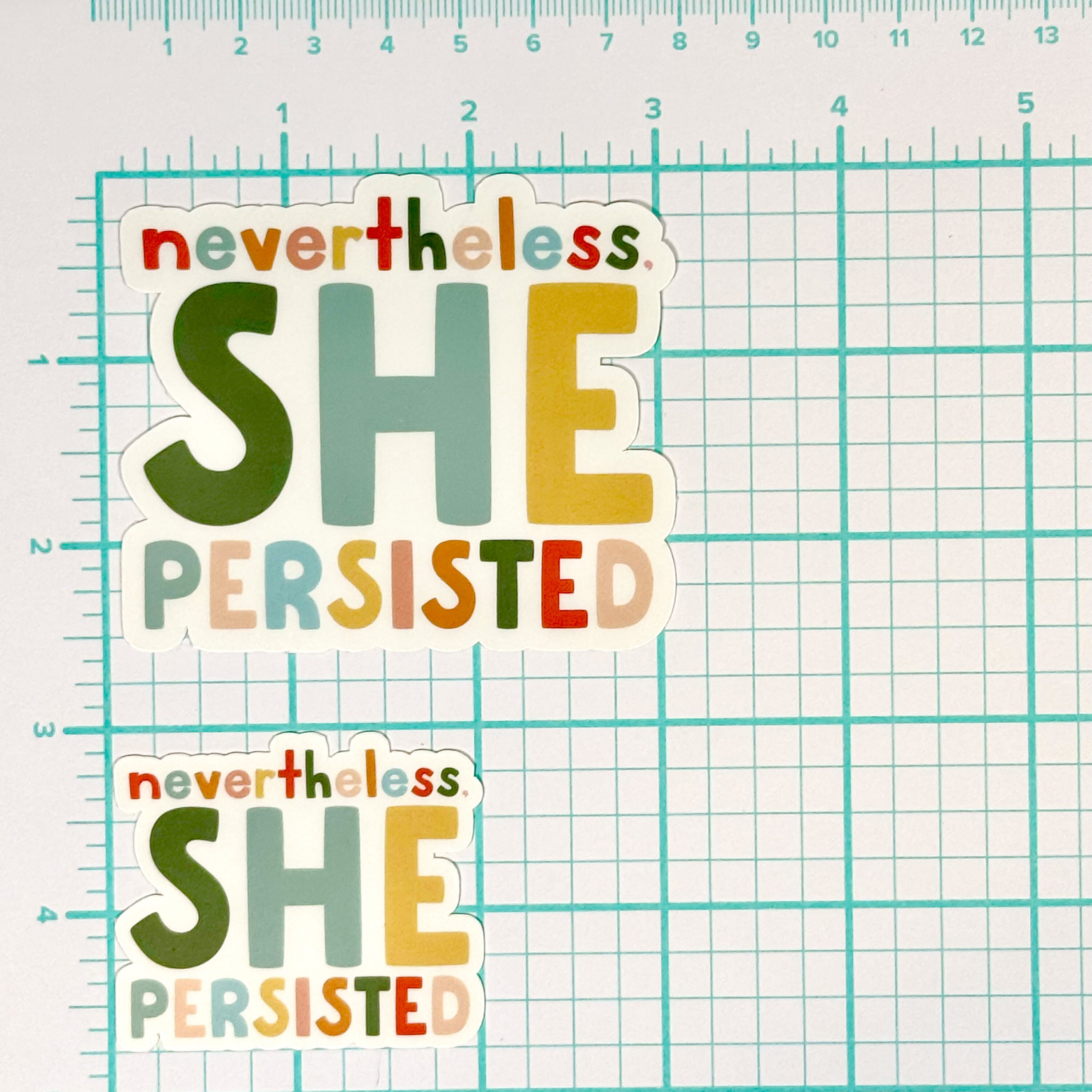 Nevertheless She Persisted Sticker, Water Resistant Decal - Etsy