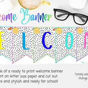 Sunshine and Rainbow Welcome Banner