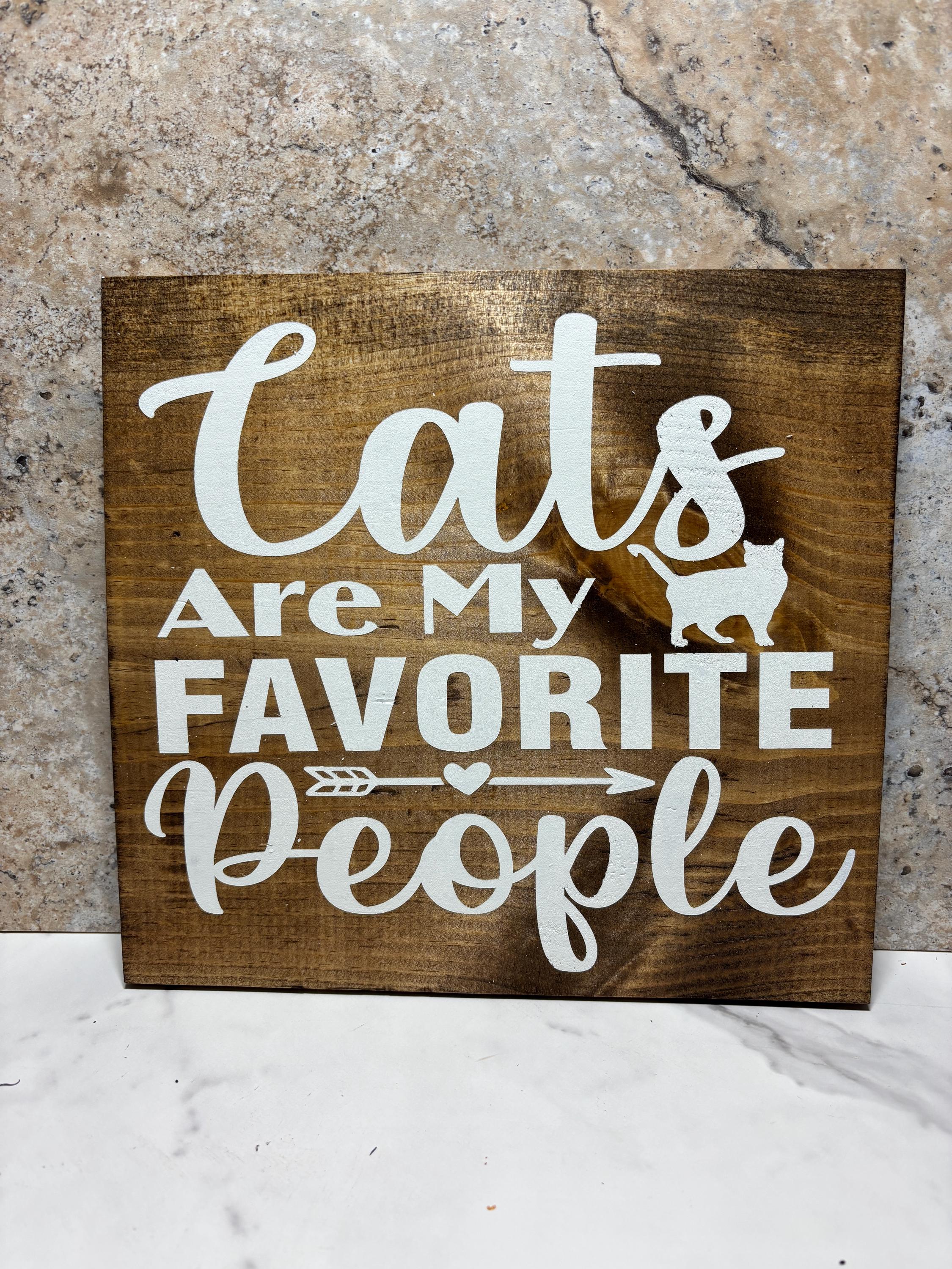 Funny Cat Sign, Hand Painted Wooden Sign, Pet Decor - Etsy